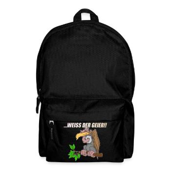 Weiss der Geier - Rucksack - Schwarz - Vorne