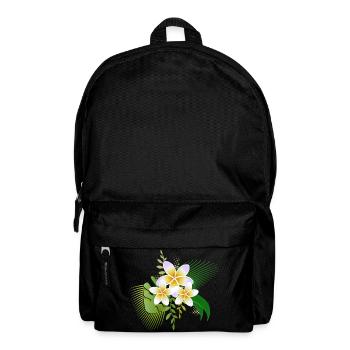 Flowers of the frangipani a tropical gem - Backpack - black - Front
