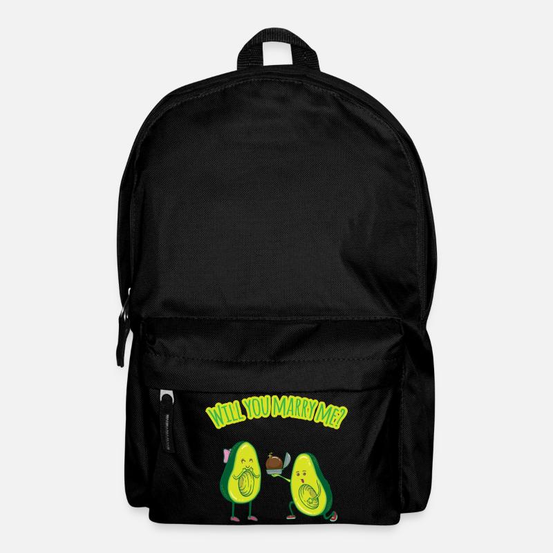 Avocado Heiratsantrag - Antrag Hochzeit - Rucksack - Schwarz