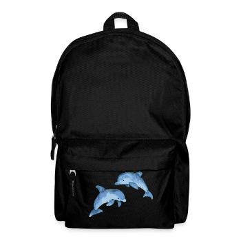 DELPHINE GEZEICHNETES SPIEL IM MEER - Rucksack - Schwarz - Vorne