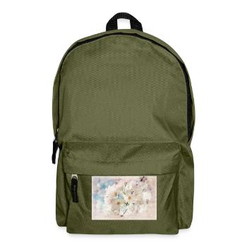 Japanische Kirschblüte - Rucksack - Olivgrün - Vorne