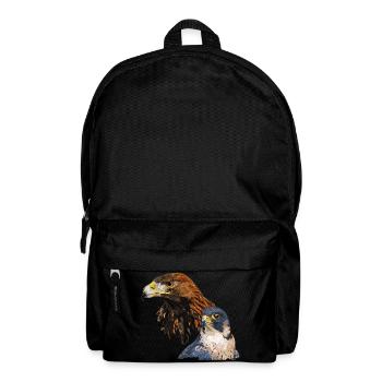 Peregrine falcon - Backpack - black - Front