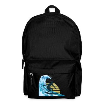 Surf surfeur surf - Sac à dos - noir - Devant