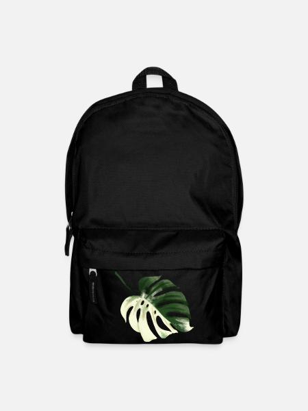 Monstera Premium Design - Rucksack - Schwarz