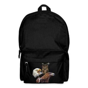 Owl and eagles - Backpack - black - Front