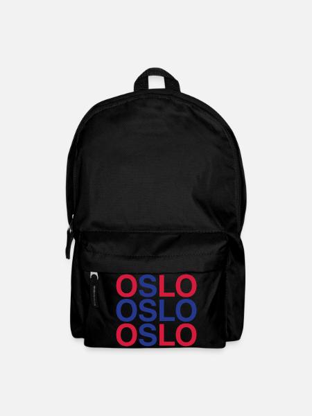 OSLO Drapeau norvégien - Norvégien - Norvège - Sac à dos - noir