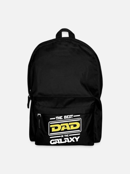 The best Dad in the galaxy - Parody humor - Backpack - black