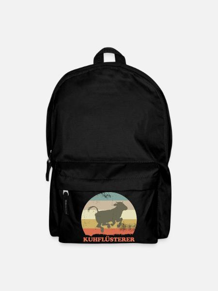Kuhflüsterer Landwirt Viehwirt Bauer - Rucksack - Schwarz