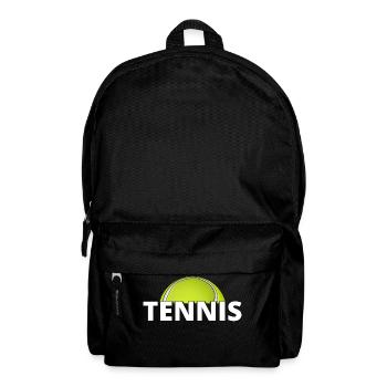 tennis / Tennis / Tennis spieler / Tennis Spielen - Rucksack - Schwarz - Vorne