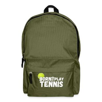 tennis / Tennis / Tennis spieler / Tennis Spielen - Rucksack - Olivgrün - Vorne