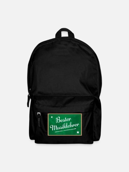 Bester Musiklehrer Schultafel - Rucksack - Schwarz