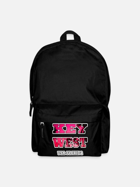 Key West Florida Palmen Urlaub souvenir Erinnerung - Rucksack - Schwarz