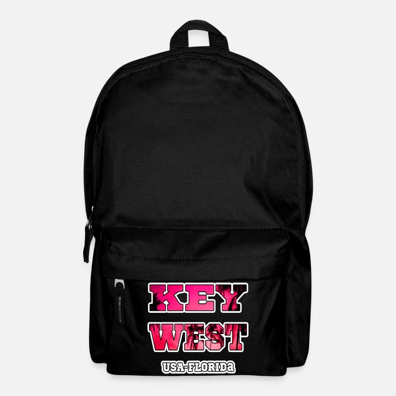 Key West Florida Palmen Urlaub souvenir Erinnerung - Rucksack - Schwarz