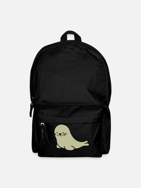 seehund 02 - Rucksack - Schwarz