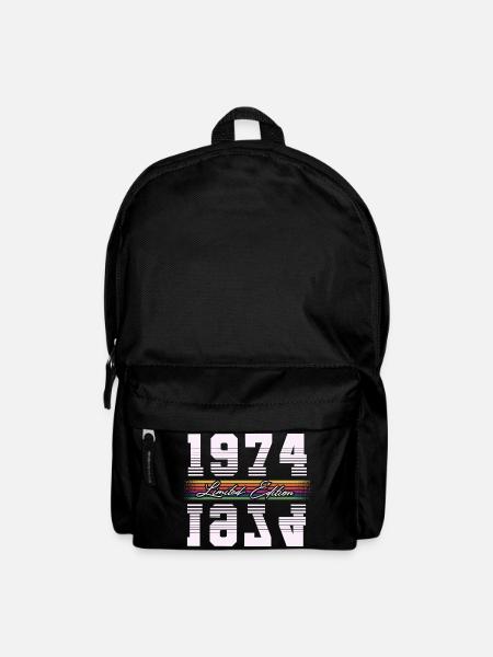 1974 Geburtsjahr Jahrgang Baujahr Geburtstag - Rucksack - Schwarz