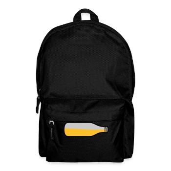Lying beer bottle - Backpack - black - Front