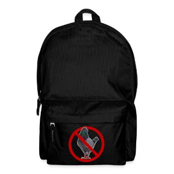 Ich hasse Tauben Anti-Taube - Rucksack - Schwarz - Vorne