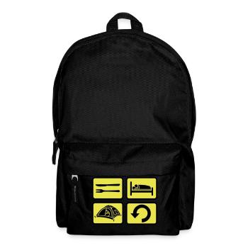 Repeat wilderness camping daily - Backpack - black - Front