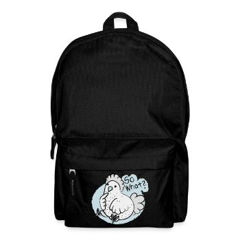 so what ? - Rucksack - Schwarz - Vorne