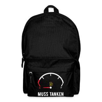 Bier Tanken - Rucksack - Schwarz - Vorne