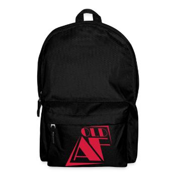 old AF Text Logo - Backpack - black - Front