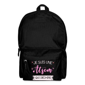 Je Suis Une ATSEM qui Déchire Idée cadeau Drôle - Sac à dos - noir - Devant