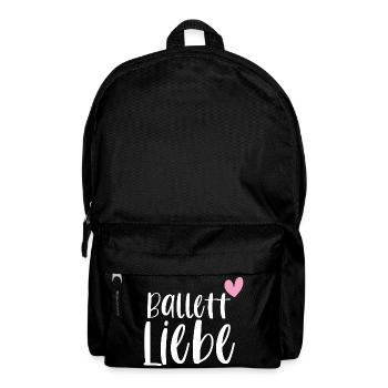 Ballett Liebe Ballerina Balletttänzerin Geschenk - Rucksack - Schwarz - Vorne