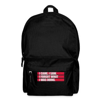 I came saw forget - Backpack - black - Front