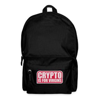 crypto is for virgins - Backpack - black - Front
