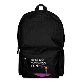 International Women's Day - Woman Power, Girlpower - Backpack - black - Front