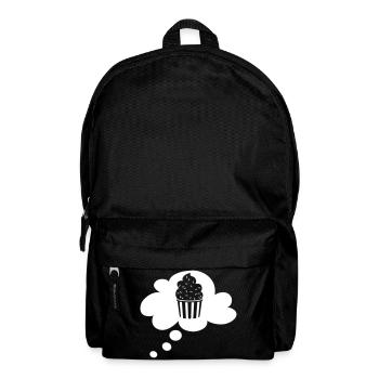 Eis Icecream Wolke Denkblase Sommer Fan Cup Becher - Rucksack - Schwarz - Vorne