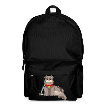 Seal Necklace Necklace - Backpack - black - Front