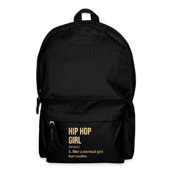 Hip Hop Girl Funny Dicton - Sac à dos - noir - Devant