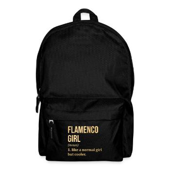 Flamenco Girl Lustiger Spruch - Rucksack - Schwarz - Vorne