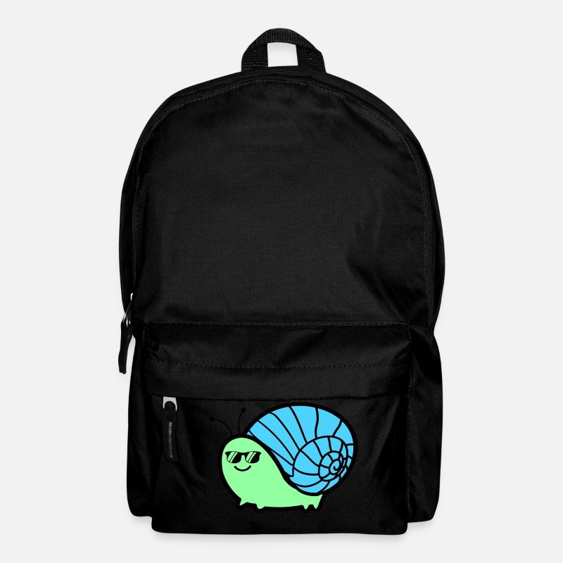 schnecke cool - Rucksack - Schwarz