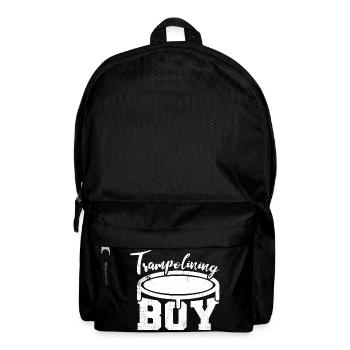 Trampolinspringer Junge - Rucksack - Schwarz - Vorne