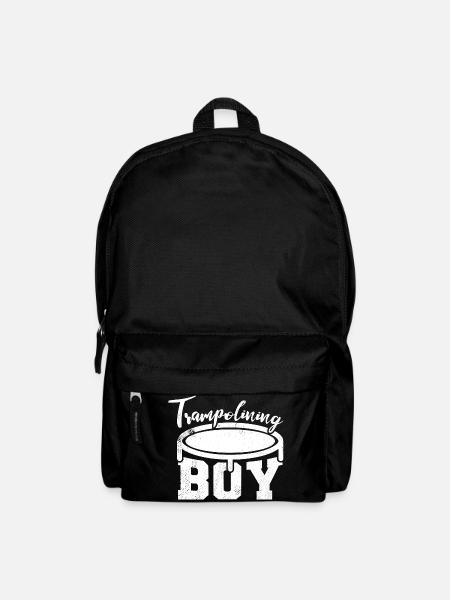 Trampolinspringer Junge - Rucksack - Schwarz