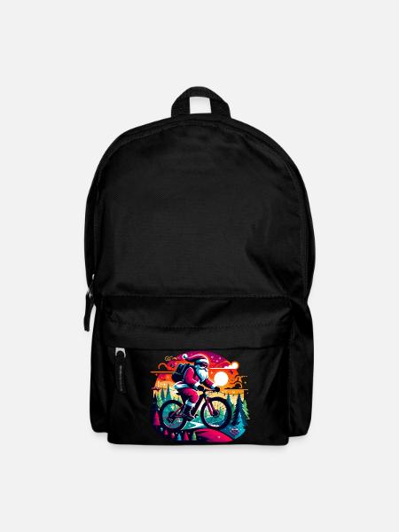 Santa MTB Neon-Fahrt - Rucksack - Schwarz
