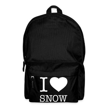 I LOVE SNOW - Rucksack - Schwarz - Vorne