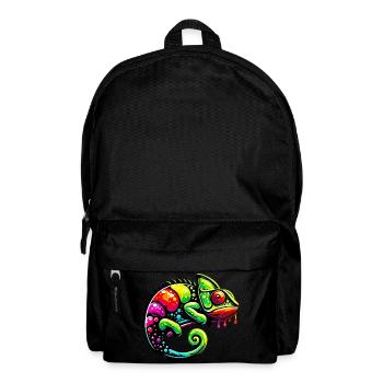 Chamäleon - Rucksack - Schwarz - Vorne