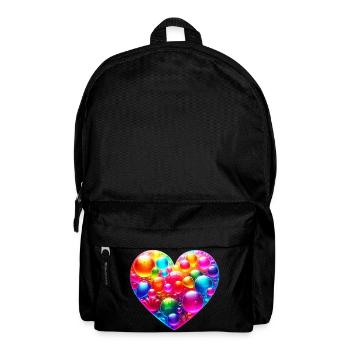 Colorful Heart - Backpack - black - Front