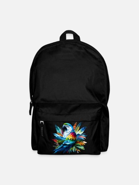 Papagei - Rucksack - Schwarz