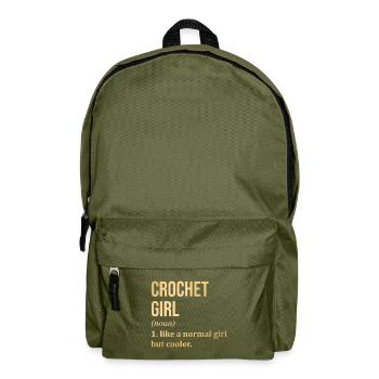 Häkeln - Rucksack - Olivgrün - Vorne