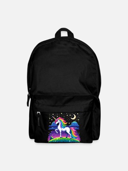 Zauberwelt des Einhorns - Rucksack - Schwarz