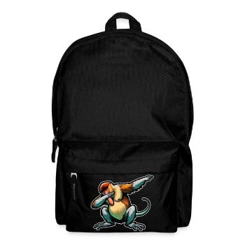 Nasenbär Affe Dabbing Affe Geschenk Affen - Rucksack - Schwarz - Vorne