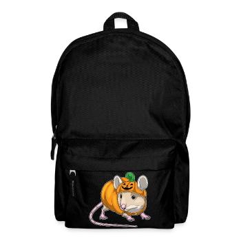 Mouse Halloween Pumpkin - Backpack - black - Front