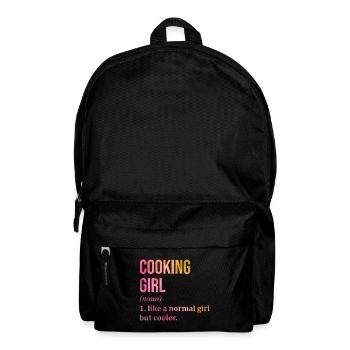 Kochen - Rucksack - Schwarz - Vorne