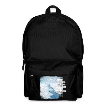 Mais que la justice coule comme de l’eau. - Sac à dos - noir - Devant
