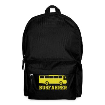 bus busfahrer - Rucksack - Schwarz - Vorne