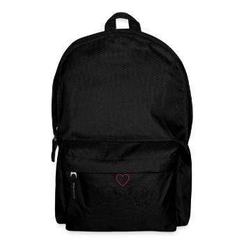 Éléphants amoureux - Sac à dos - noir - Devant